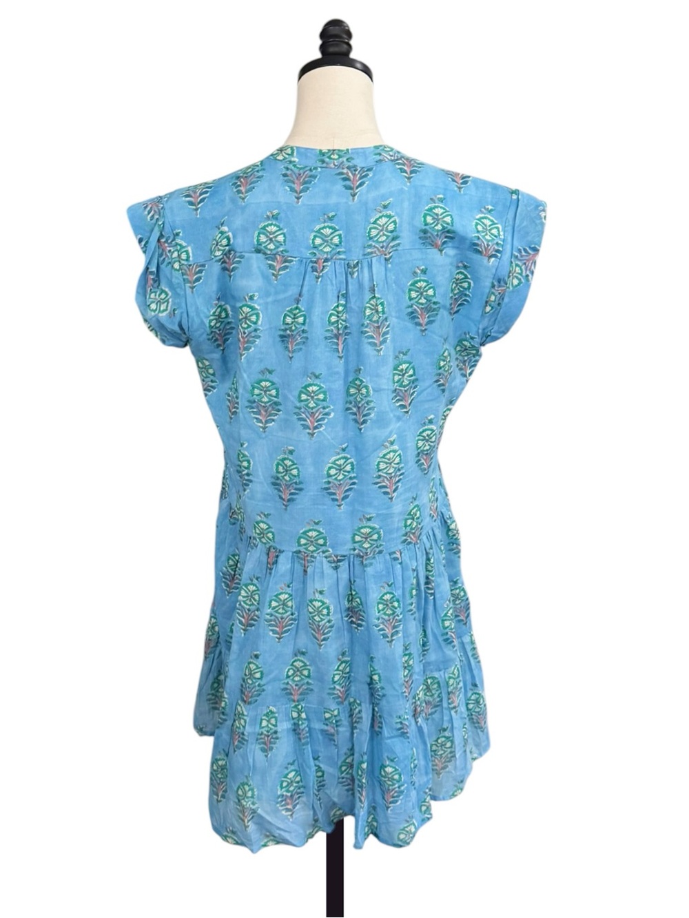 Oliphant Roll Sleeve Dress in Blue | MEDIUM - Picture 4 of 9